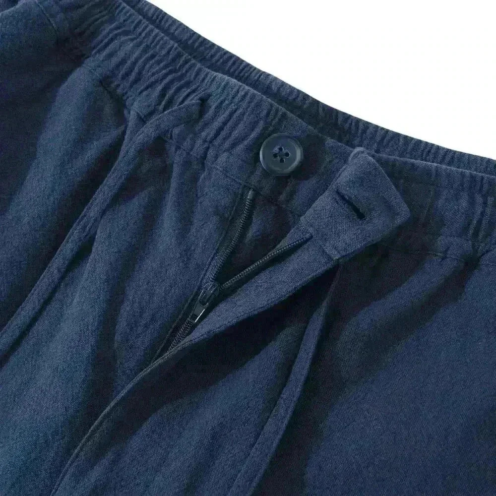 Yiume Navy Mid-Rise Straight Bermuda Shorts In Men's Xxl Nwt Blue — image 2 of 7